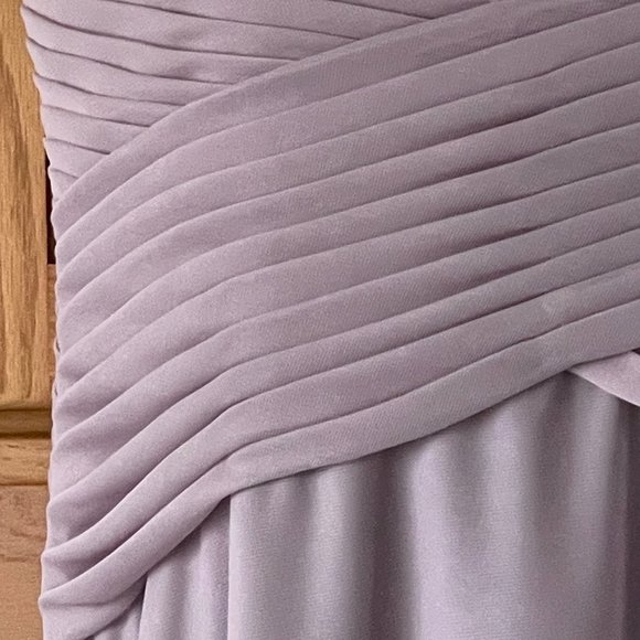 CHRISTINA WU Jeweler Halter Gown in Truffle (Lilac). Size 10. - Picture 3 of 5